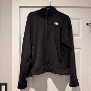 Auth.✅ Women’s The North Face TNF Black/White North Face 1/4 Zip Fleece Size XXL